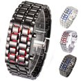 thumbnail image 2 of UDIYO Men\'s Women\'s Lava Stainless Steel LED Digital Quartz Bracelet Watch Wristwatch, 2 of 7