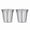 Brushed Silver, variant on Easyworkz Stainless Steel Espresso Cup 2pcs-Set Double Wall Insulated Demitasse Cups, 2.5 oz Chrome