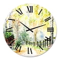thumbnail image 2 of Designart 'Autumn Countryside Landscape In The Afternoon' Traditional Wall Clock, 2 of 5
