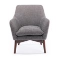thumbnail image 3 of Paris Accent Chair in Ashen Gray Woven Polyester Performance Fabric, 3 of 13