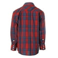 thumbnail image 2 of Gioberti Boys Casual Western Plaid Long Sleeve Pearl Snaps Shirt, 2 of 5