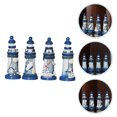 thumbnail image 2 of Miangastore Phare Décoratif Mini Salon Bureau 4 Pcs 5.1x2x2in, 2 of 8