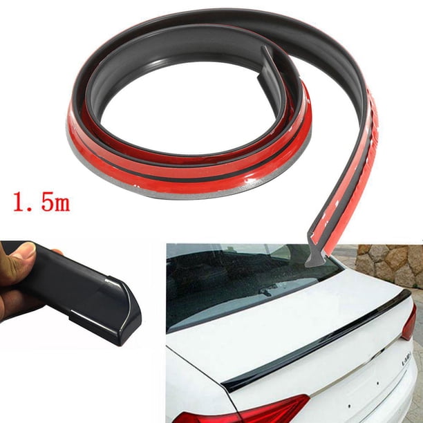 Opolski 1.5m Carbon Fiber Car Vehicle Spoiler Rear Roof Trunk Splitter ...