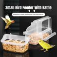 thumbnail image 5 of TNOBHG Small Bird Feeder with Baffle Bird Food Box for Small Birds Transparent Anti-spill Baffle Bird Feeder Hanging Bird Water Tank Easy Installation, 5 of 8