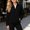 Black stand collar fitted jacket women a1, variant on Women's Long Sleeve Solid Color Jacket Lightweight Full Zip Jacket Outdoor Coat With Pockets Casual Fashion Fall Spring Outfit, White 2XL