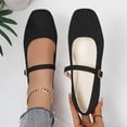 thumbnail image 2 of Womens Shoes Flats Sneakers Casual Fashion Solid Color Flats Shoes Soft Breathable Comfortable Lightweight for Walking, 2 of 7