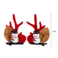 thumbnail image 5 of Eoperou 1 Pair Christmas Hair Clips Cartoon Decor Plush Ears Deer Antler Cute Anti-slip Hair Accessories Headwear Xmas Adults Kids Duck Billed Hair Clips for Party, 5 of 7