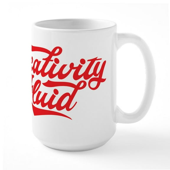 CafePress - Creativity Fluid Mugs - 15 oz Ceramic Large White Novelty Mug