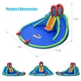 thumbnail image 2 of Costway Inflatable Bounce House Water Splash Pool Dual Slide Climbing Wall, 2 of 10