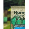 thumbnail image 2 of Printtoo Tan Home Is Where We Park It Caravans Personalized Camping Flags For Campers Double Sided CampsiteFlagOutdoor GardenFlags, 2 of 4