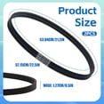 thumbnail image 5 of CEORPER 2Pieces Rubber Washing Machine Drive Belts for GTW220A CK6WW GTW220ACK7WW, 5 of 9