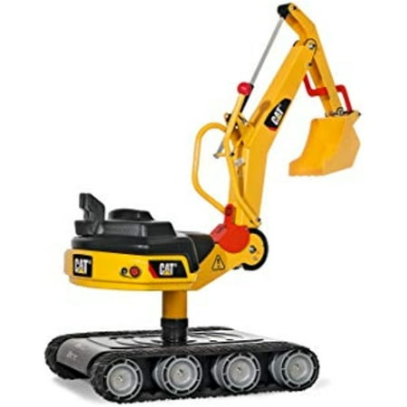 Bed Bath & Beyond CAT Metal Digger Yellow & Black Push and Pedal Ride-On for Digging and Building