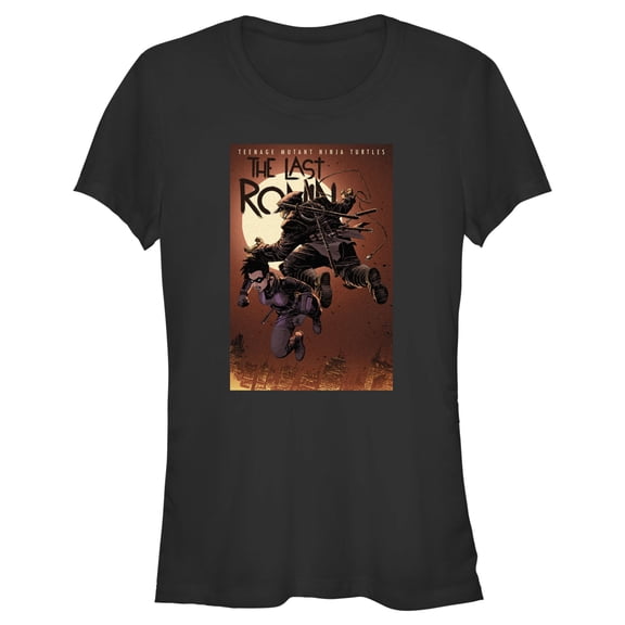Junior's Teenage Mutant Ninja Turtles The Last Ronin Issue 3 Cover Graphic Tee Black Medium