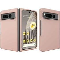 for Google Pixel Fold Case with Front Frame, Ultra Thin Matte Hard PC Slim Case Scratches-Resistant Raised Edge Protection Phone Case for Google Pixel Fold 2023 - Gold