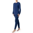 thumbnail image 6 of Fruit of the Loom Women's & Women's Plus Stretch Fleece Thermal Top and Bottom Set, 6 of 16
