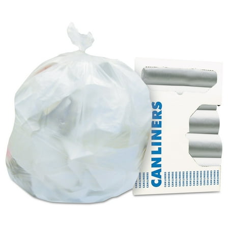 

Heritage Z4824LN R01 High-Density Coreless 10 Gallon 24 in. x 24 in. Waste Can Liners - Natural (1000-Piece/Carton)