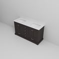 thumbnail image 6 of Dukes 60 in. W x 22 in. D Espresso Double Bath Vanity and Cultured Marble Top, 6 of 10