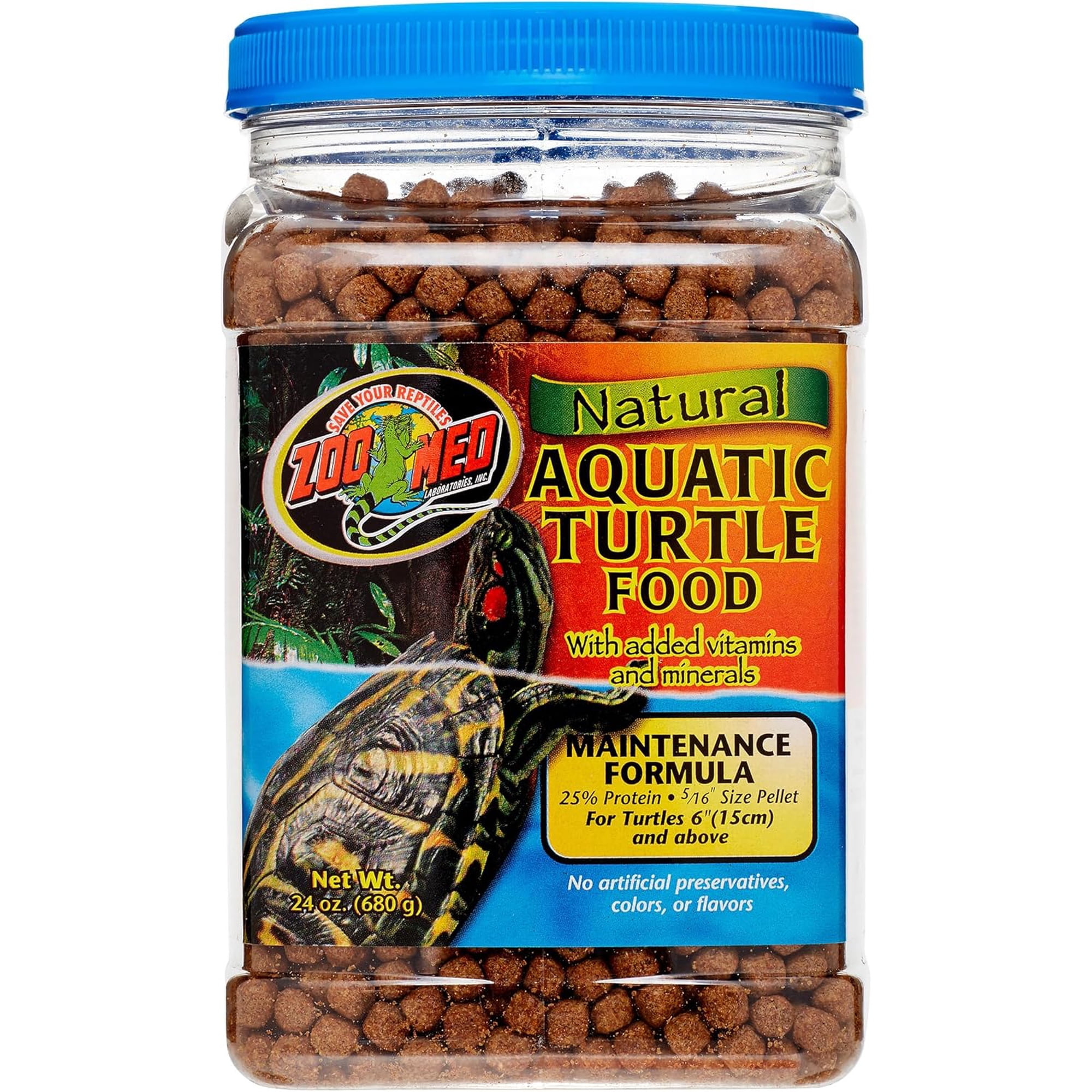 Zoo Med Natural Aquatic Maintenance Formula Turtle Food, 24 Oz