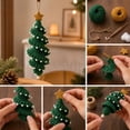 thumbnail image 3 of Crochet Christmas Tree DIY Kit for Beginners, Handmade Holiday Tabletop Decor Set with Soft Yarn and Tools, Christmas Craft Kit for Adults and Teens, DIY Gift Making Supplies, Style C, 3 of 6