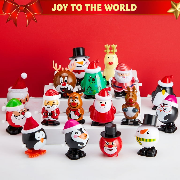 Joyfy 24 Pcs Christmas Wind Up Toys for Kids Party Favors