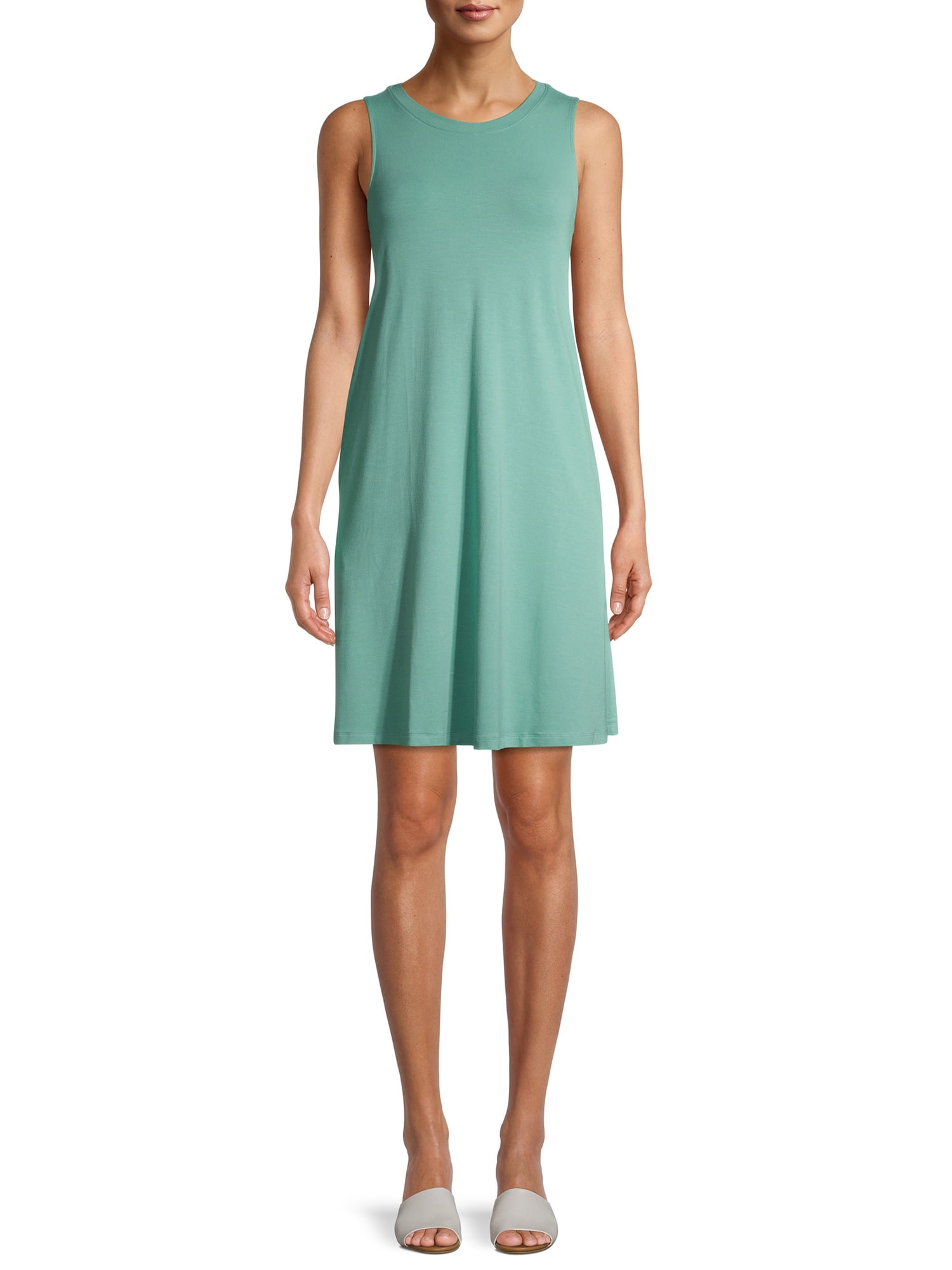 sleeveless knit dress