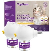 TopSum Cat Pheromones Calming Diffuser: 2Pack Cat Calming Diffuser Starter Kit - Premium Cat Pheromones Calming Diffuser - Cat Pheromone Diffuser - Cat Pheromone Diffuser - Cat Diffuser Calming, 2Pack