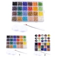 thumbnail image 2 of Coofit Loose Bead Set Artificial Crystal Bead Glass Bead Spacer Bead for Jewelry Making, 2 of 10