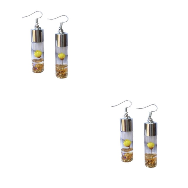 Pendientes de Gota Qarigey Amarillo 2piezas CBP308106