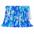 thumbnail image 2 of Blue Snowflake Crystal Design, Festive Holiday Scene, Warm Flannel Blanket for Living Room and Reading Nook with Detailed Artwork, Art Lovers Friendship Gift, Festive Home Decor, 2 of 9