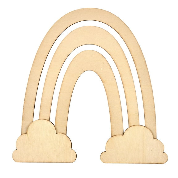 Hello Hobby 7" Wood Shape, Rainbow