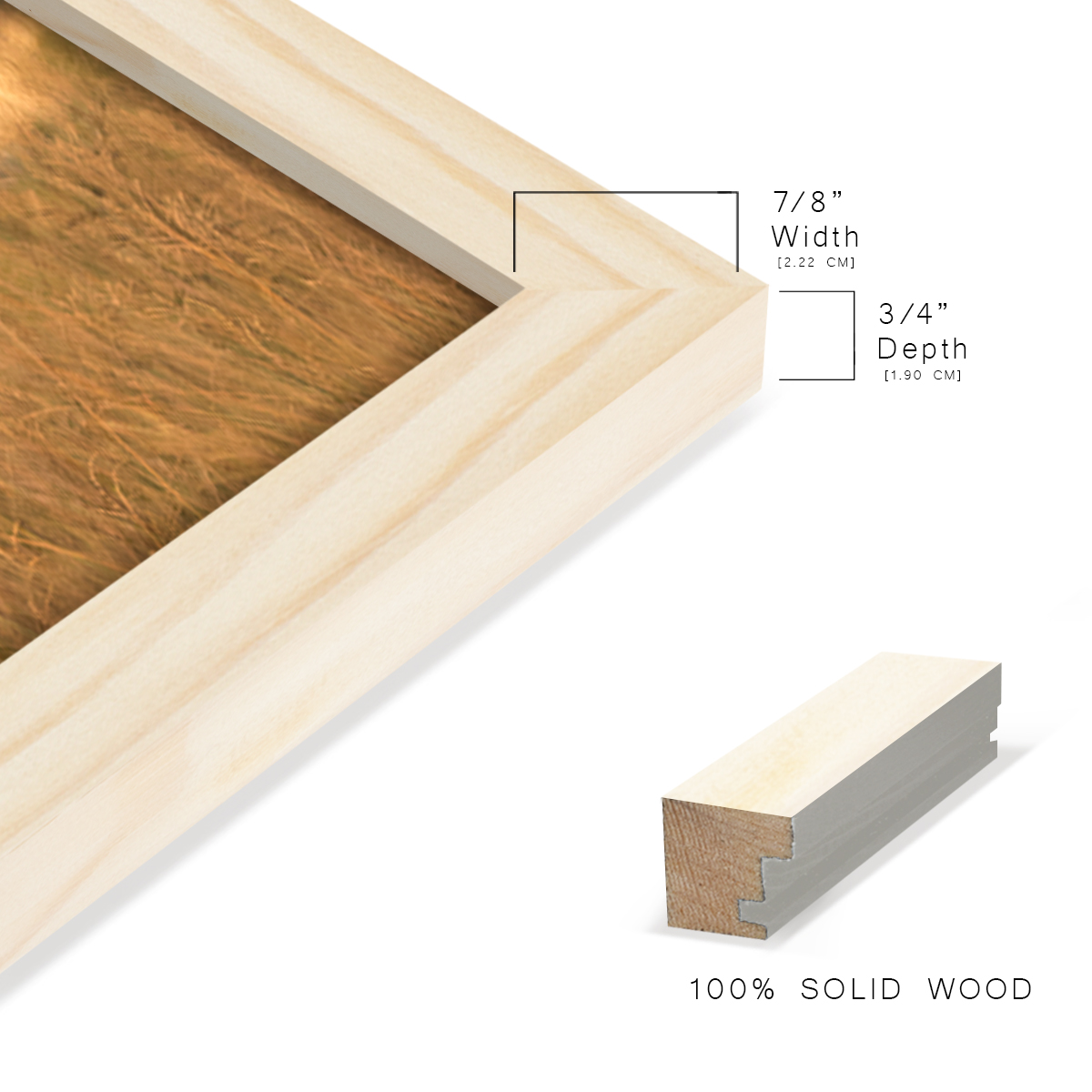11x14 Wood Grain Picture Frame - Palo Santo