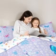 thumbnail image 5 of Homewish Flying Dragonflies Butterflies 3 Pieces Queen Comforter Set for Boys Girls,Spring Garden Ultra Soft Bedding Sets,Chic Flowers Bedding Comforter Set Breathable,Microfiber Bedroom Decor, 5 of 8