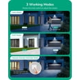 thumbnail image 2 of Sensor de movimiento EDISHINE 240° para luces exteriores, blanco, 2 of 7
