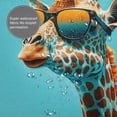 thumbnail image 5 of Giraffe With Sunglasses Sunny Day Cool Shower Curtain with 12 Plastic Hooks Washable Polyester Fabric Bathroom 72x72 Inch, 5 of 6