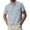 BHI35-Light Blue, variant on VV AVEORS Men'S Button Down Shirts Roll Up Short Sleeve Dressy Casual Shirt Business Workout Tops Summer Beach Resort Wear With Pocket Royal Blue XL