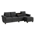 Walsunny Convertible Sectional Sofa L Shaped Couch with Storage Chaise