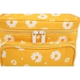 thumbnail image 5 of Bolsa de maquillaje para mujer, bolsa de cosméticos grande para niñas, con mango, organizador de maquillaje de viaje Feliz Sencillez, 5 of 5