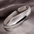 thumbnail image 4 of Women Solid 925 Sterling Silver Bangle Adjustable Opening Bracelet Girls Jewelry Birthday Gift, 4 of 5