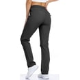 thumbnail image 3 of Pantalones de golf SPOSULEI, ligeros, de secado rápido, para mujer, color negro, talla XS, 3 of 6