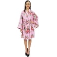 thumbnail image 2 of Bimba Kimono en Popeline de Coton Imprimé Floral pour Femmes Robe de Demoiselle d'Honneur - 8, 2 of 5