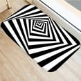 thumbnail image 6 of Black White Geometric Doormat Anti-Slip Carpet Door Mat Doormat Outdoor Kitchen Living Room Floor Mat Rug 40*60cm, 6 of 6