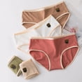 thumbnail image 4 of Minnieouse Calzoncillos de algodón elástico para mujer, bragas transpirables con cintura elástica para niña, ropa interior que absorbe la Ropa interior verde XXL, 4 of 6