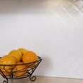 thumbnail image 2 of FASÄDE Quilted Decorative Vinyl 18in x 24in Backsplash Panel in Gloss White (5 Pack), 2 of 7
