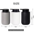 thumbnail image 5 of Dispensador de jabón de cerámica, botellas mate para líquidos de manos con bomba de plástico, tarro rellenable para loción de platos., 5 of 5