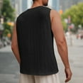 thumbnail image 6 of Mens Big and Tall Tank Tops, Sleeveless Shirts for Men Lightweight Casual Cotton Linen Solid Color Crewneck Workout Dressy Blouses, 6 of 6