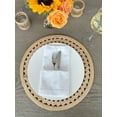 thumbnail image 2 of KOUBOO Round Rattan Decorative Placemats, Woven Tablemats for Dine Room Table Decor Rustic Kitchen Decor, Special Events Natural Color, 15 In (Set of 2 pc), 2 of 5