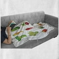 thumbnail image 6 of Vegetable Soft Flannel Fleece Blanket, Funny Various Cartoon Characters with Smiling Faces Happy Farm Theme Kids Nursery, Cozy Plush for Indoor and Outdoor Use, 70" x 90", Multicolor, by Ambesonne, 6 of 6