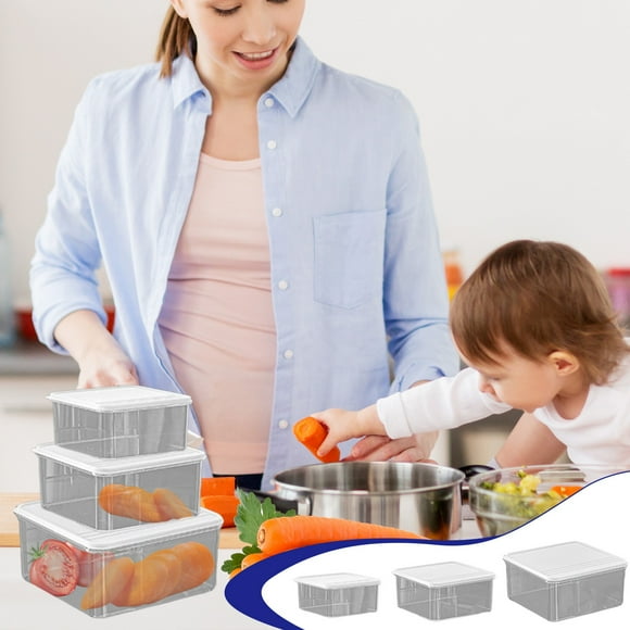 Dvkptbk Food Storage Containers with Lids Airtight 3 Pack Glass Meal Prep Containers Bento Box Reusable Food Containers Control Containers for Weight Loss Kitchen Lunch Containers with Lids Airtight