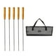 thumbnail image 1 of Brochetas Kabob, palitos para asar, brochetas portátiles para parrilla, brochetas de Metal para barbacoa, para verduras, Buffet, carne, Picnic, , Alfileres para Alfileres para barbacoa negros shamjiam Brochetas para asar, 1 of 8