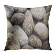 thumbnail image 1 of BOSDECO Gray Abstract Small Stones Alone Beach Comb Combing Beachcomb Pillowcase Pillow Cover Cushion Case 16x16 inch, 1 of 1